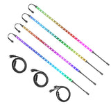 ALITOVE Addressable RGB PC LED Strip ARGB Magnetic PC Case Strip Light for ASUS Aura SYNC Gigabyte RGB Fusion MSI Mystic SYNC ASRock Polychrome RGB 3 pin 5V ADD Header Motherboard, 36cm 21 LED - ALITOVE-Add Vivid Color to Life