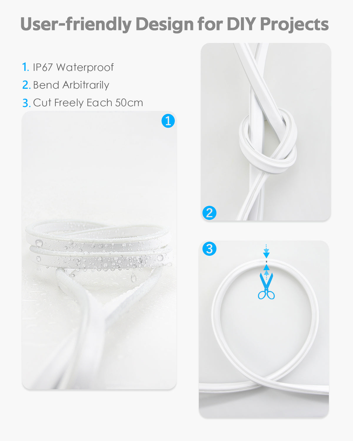 White Neon Rope Light