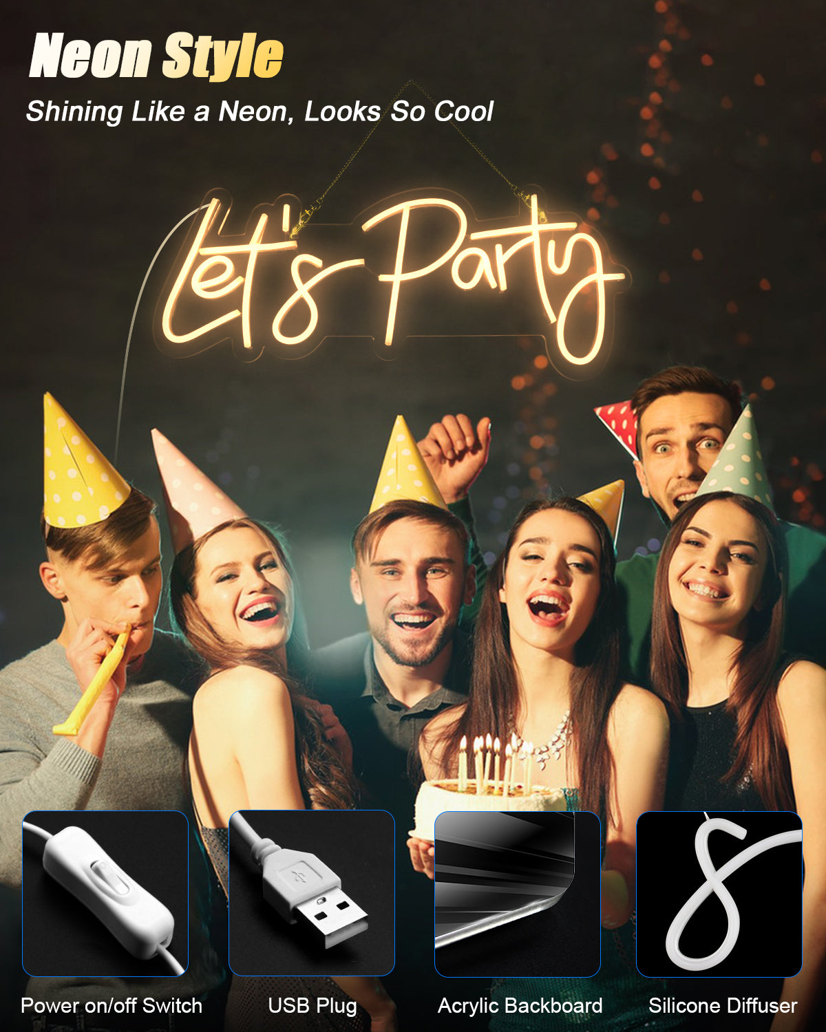 Neon Sign Lets Party