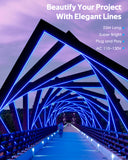 ALITOVE Blue Neon Rope Lights 82ft Waterproof LED Strip Lights 25M 120LEDs/M - ALITOVE-Add Vivid Color to Life