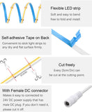 ALITOVE COB LED Strip Lights - Warm White 3000K, Bedroom Cabinet Indoor Decor - ALITOVE-Add Vivid Color to Life
