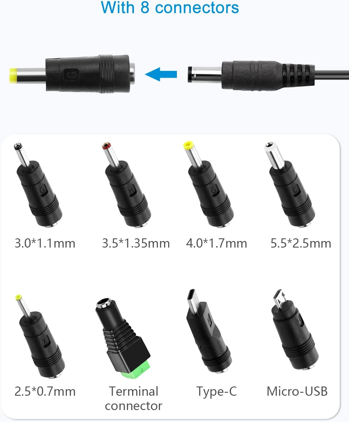 ALITOVE 5V 2A Power Adapter - 5V Power Supply with Tips - ALITOVE-Add Vivid Color to Life