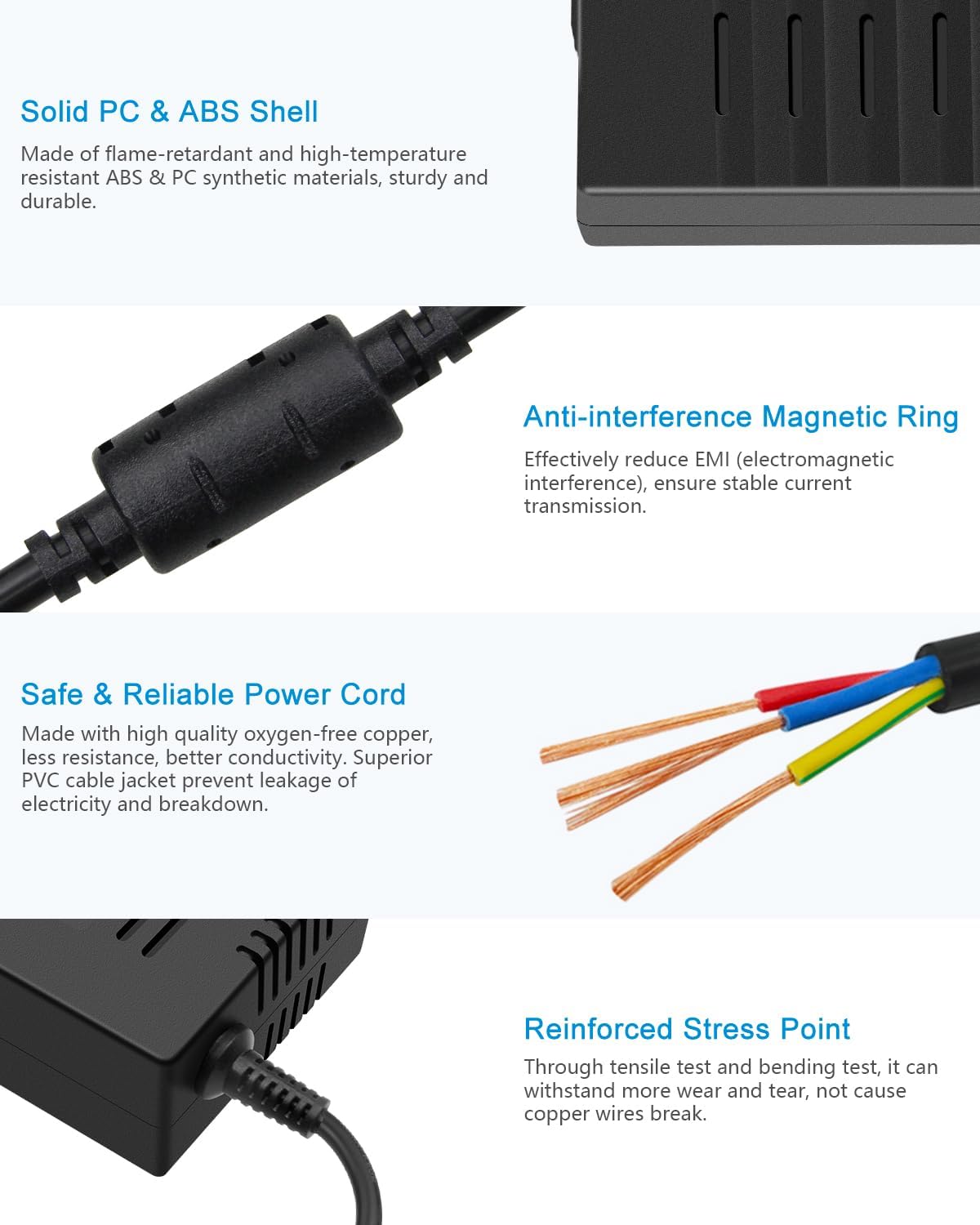 ALITOVE 12V 15A Power Supply DC 12 Volt 15amp 180W LED Driver Power Adapter AC to DC Converter 10A 5A Low Voltage Transformer 5.5x2.5 2.1mm Barrel for DC12V Device LED Light Printer Fan Pump Camera - ALITOVE-Add Vivid Color to Life