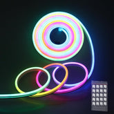 ALITOVE Addressable Neon LED Strip Lights WS2811 16.4ft Room Decor Flexible Programmable Digital RGB IC LED Pixels Strip Light 12V Outdoor IP65 Waterproof LED Rope Lights(No Power Supply & Controller) - ALITOVE-Add Vivid Color to Life