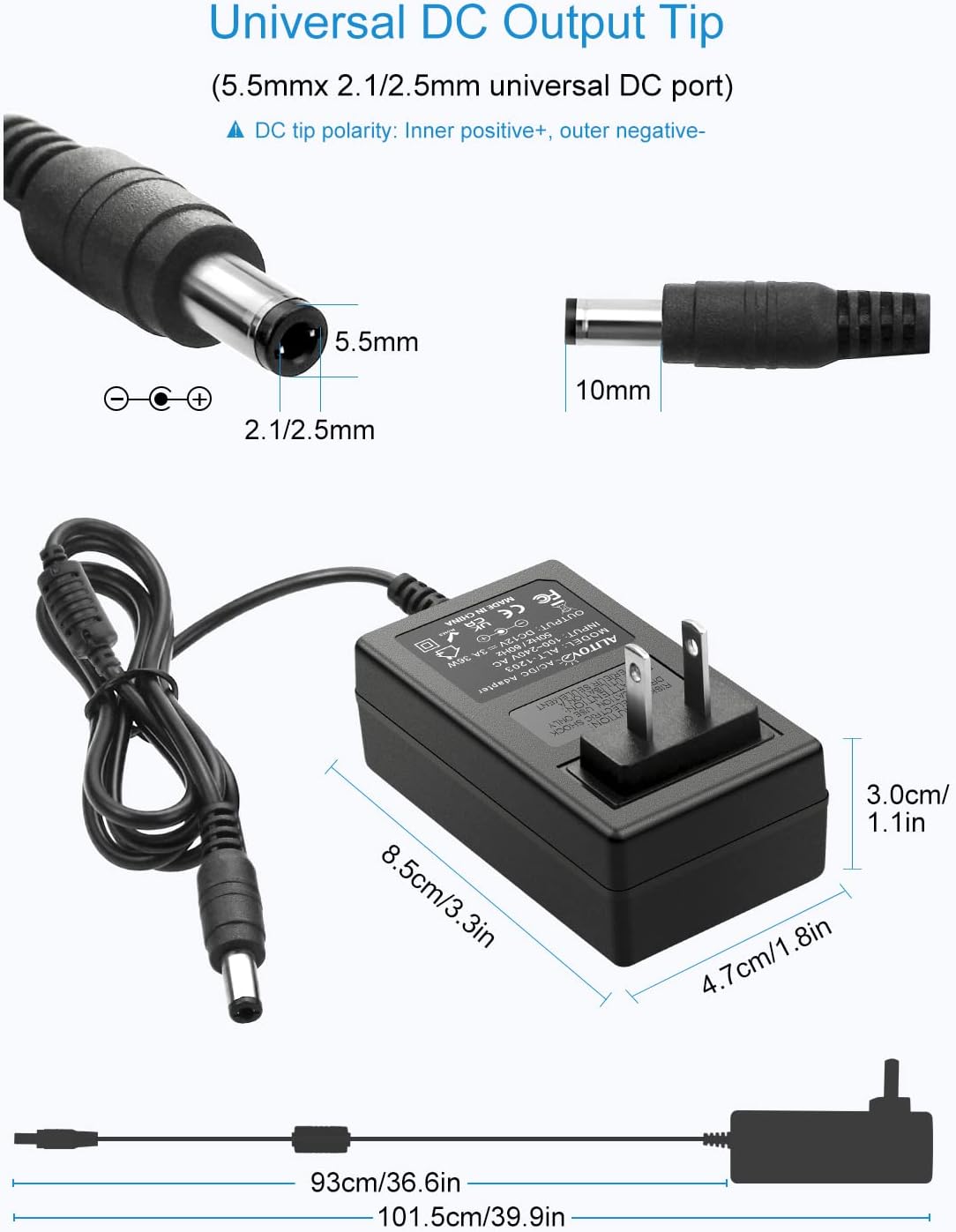 12V 3A Power Supply Adapter
