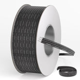 ALITOVE 98.4ft 18AWG Electric Wire 3 Pin 18 Gauge Black Stranded Tinned Copper Cord 18/3 LED Extension Cable for WS2811 Pixel Lights RGB IC 5050 WS2812B LED Strip 5~24V DC Electrical Wiring - ALITOVE-Add Vivid Color to Life