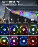 ALITOVE WS2811 12mm Diffused Digital RGB LED Pixel Modules - Set of 50, Waterproof for Vibrant Lighting Displays - ALITOVE-Add Vivid Color to Life