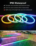 ALITOVE Addressable Neon LED Strip Lights WS2811 16.4ft Room Decor Flexible Programmable Digital RGB IC LED Pixels Strip Light 12V Outdoor IP65 Waterproof LED Rope Lights(No Power Supply & Controller) - ALITOVE-Add Vivid Color to Life