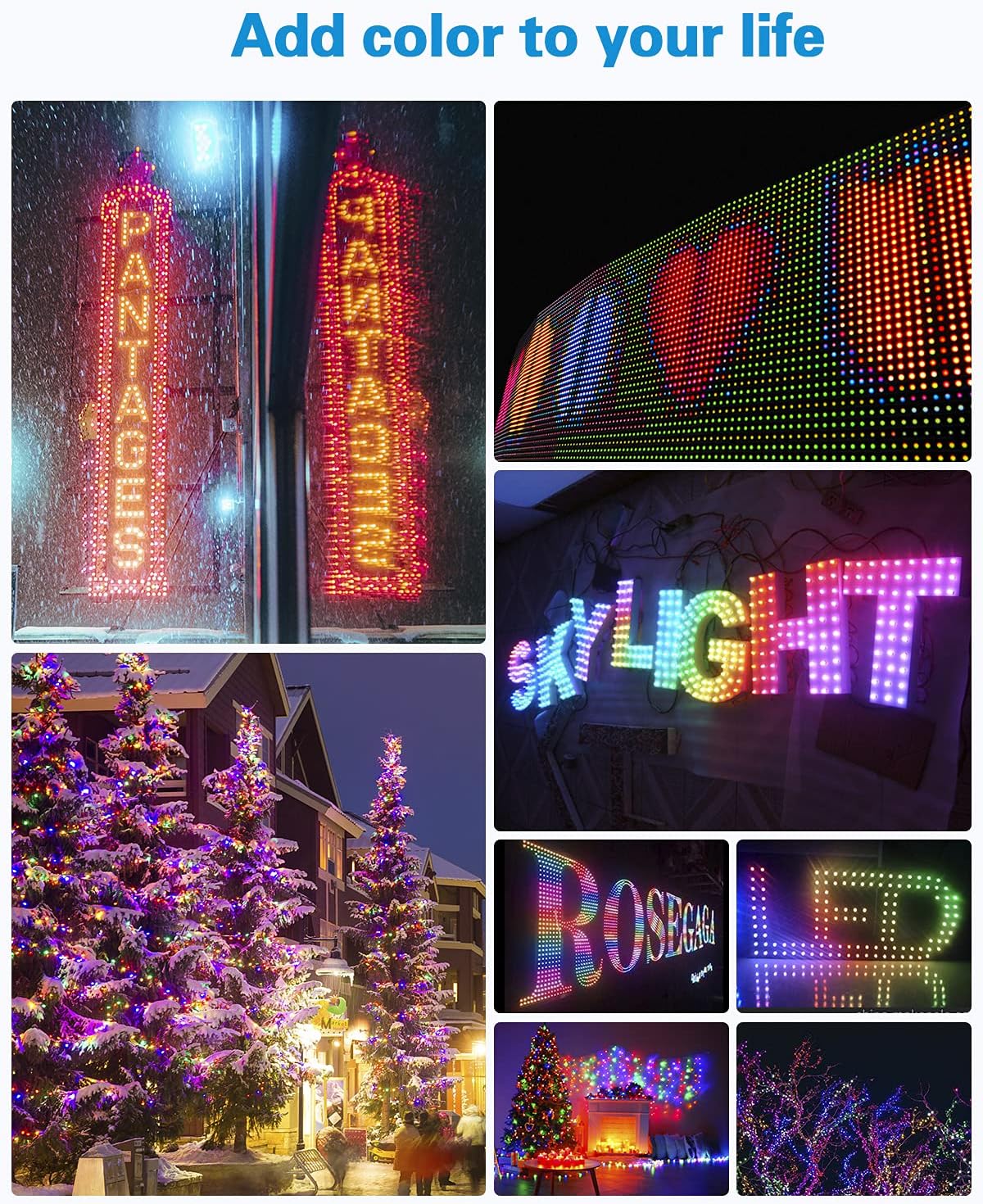 ALITOVE 50pcs 12V DC WS2811 LED Pixels - 12mm, Diffused Digital RGB Addressable, IP68 Waterproof - ALITOVE-Add Vivid Color to Life