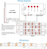 ALITOVE WS2812B LED Strip 16.4ft 150 LEDs Individually Addressable RGB LED Pixel Strip Lights 5050 SMD Dream Color Digital Programmable LED Lighting Waterproof IP67 Black PCB DC 5V for Decor Lighting - ALITOVE-Add Vivid Color to Life