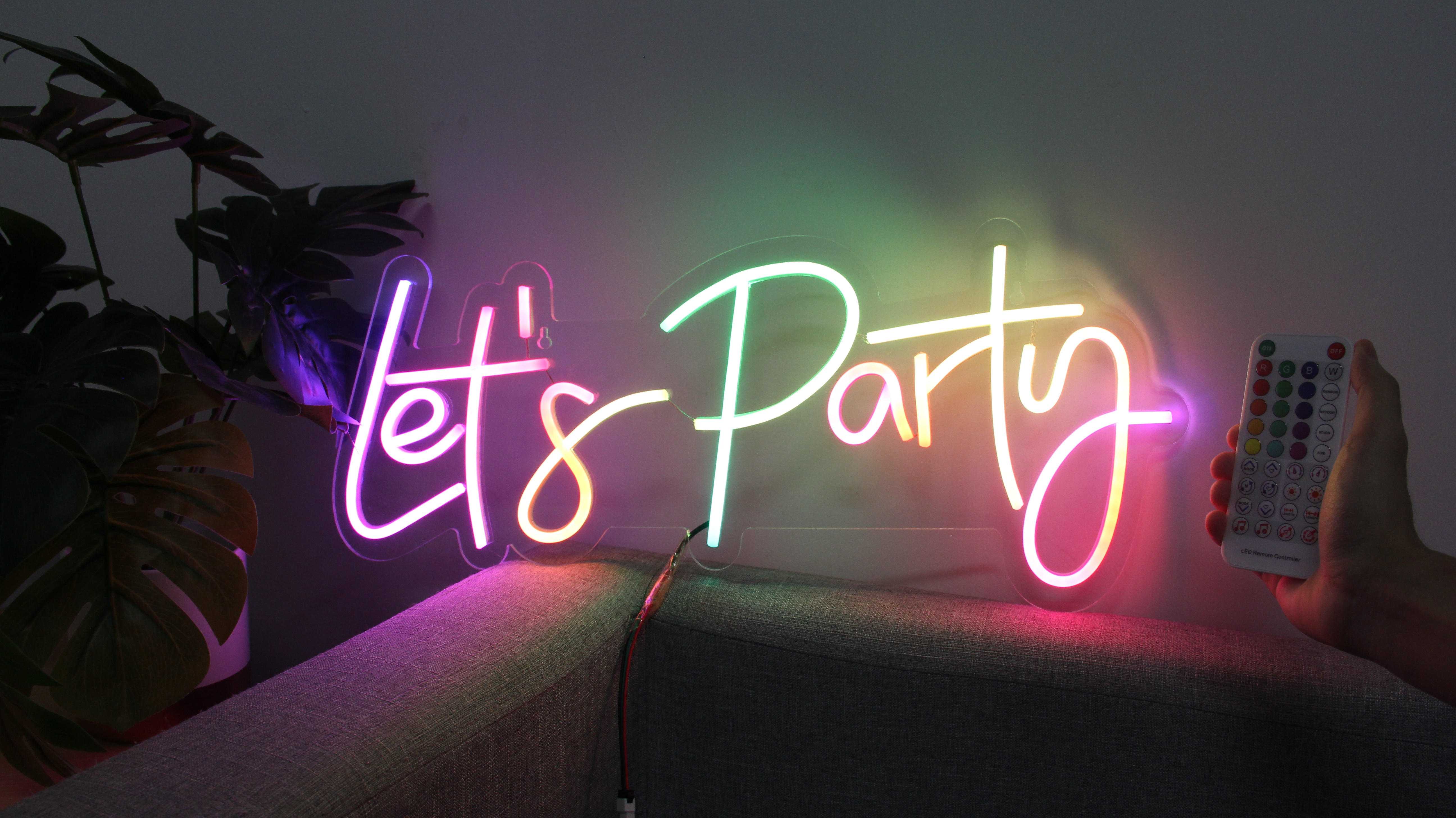 Lets Party Neon Sign