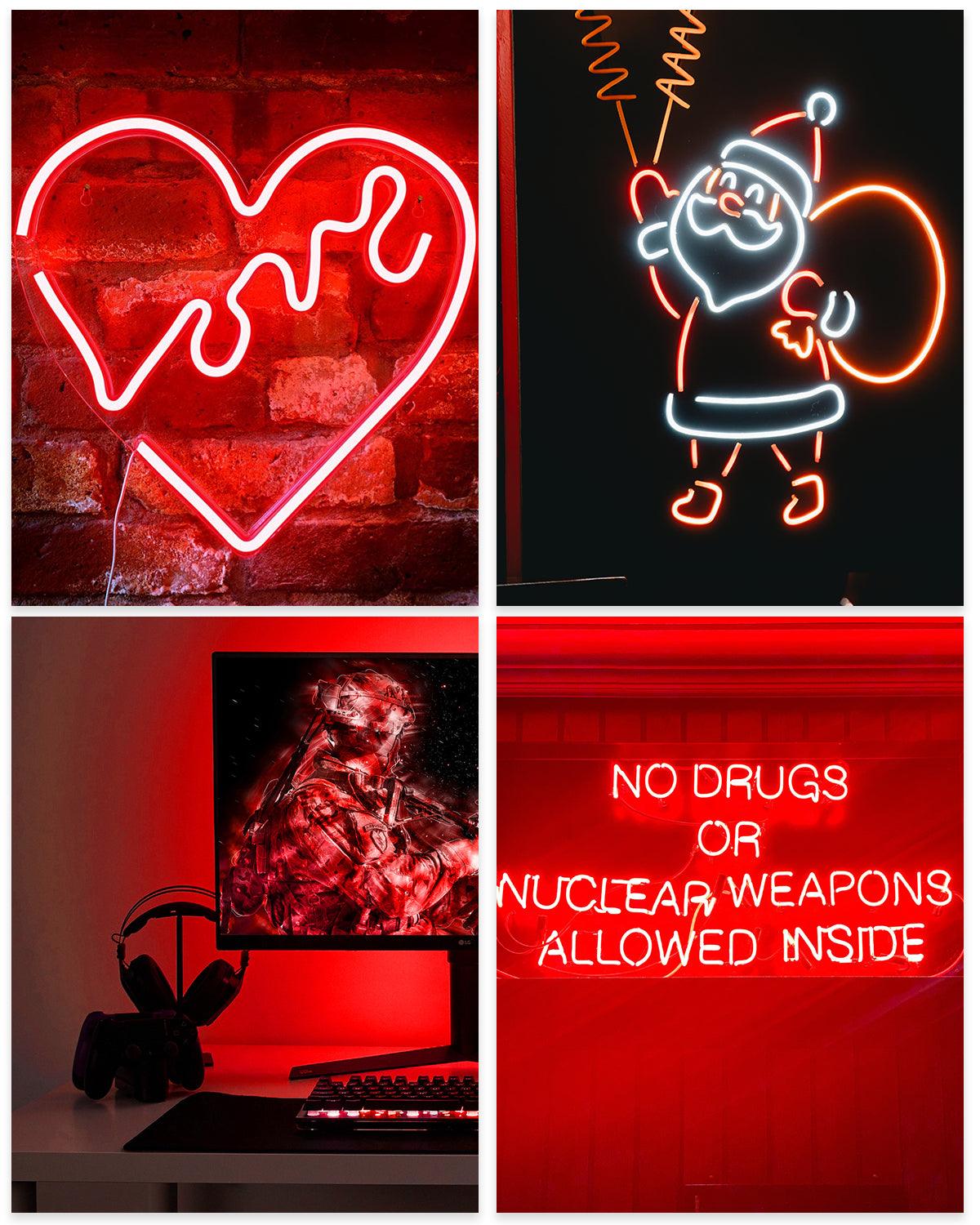Red Neon Light