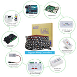 ALITOVE WS2811 12V RGB Addressable LED Strip - 16.4ft Dream Color Waterproof IP65 with 3M VHB Heavy Duty Self-Adhesive Back - ALITOVE-Add Vivid Color to Life