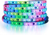 ALITOVE 16.4ft 300 LEDs WS2811 12V Addressable RGB LED Strip Lights with 3M VHB Heavy Duty Self-Adhesive Back - ALITOVE-Add Vivid Color to Life