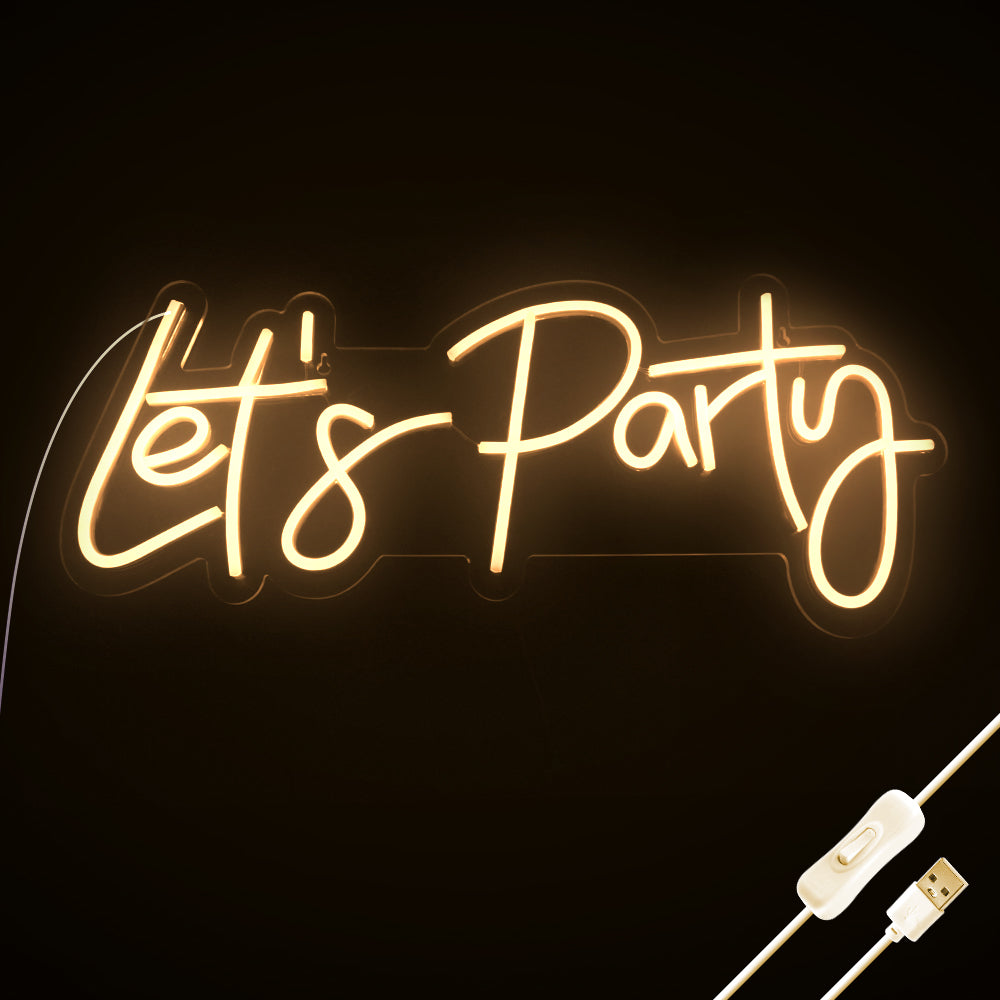 Neon Sign Lets Party 