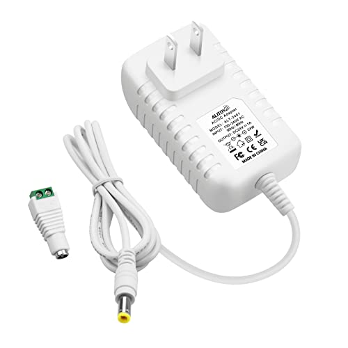 ALITOVE 24V 1A Power Supply - Universal 100~240V AC to DC Adapter, White - ALITOVE-Add Vivid Color to Life