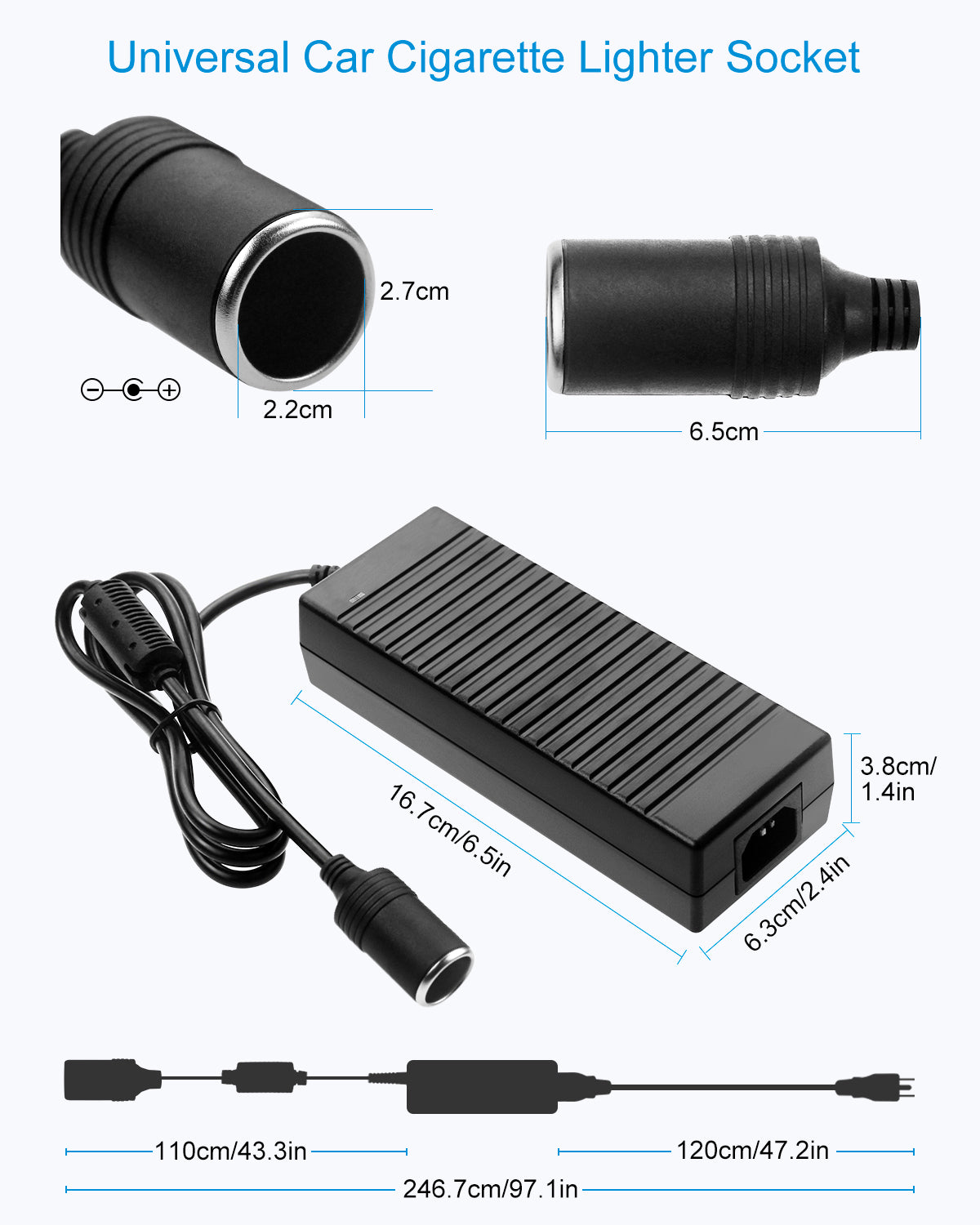 12v 10a cigarette lighter adapter 120W Car Inverter Power Supply Socket AC to DC Adapter, 100V/110V-220V/230V/240V Car Power Charger heating any more SEATEC Universal Plug for Cigarette
