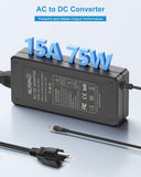 ALITOVE 5V 15A Power Supply Adapter for WS2812B LED Strip - High-Performance Lighting Solution