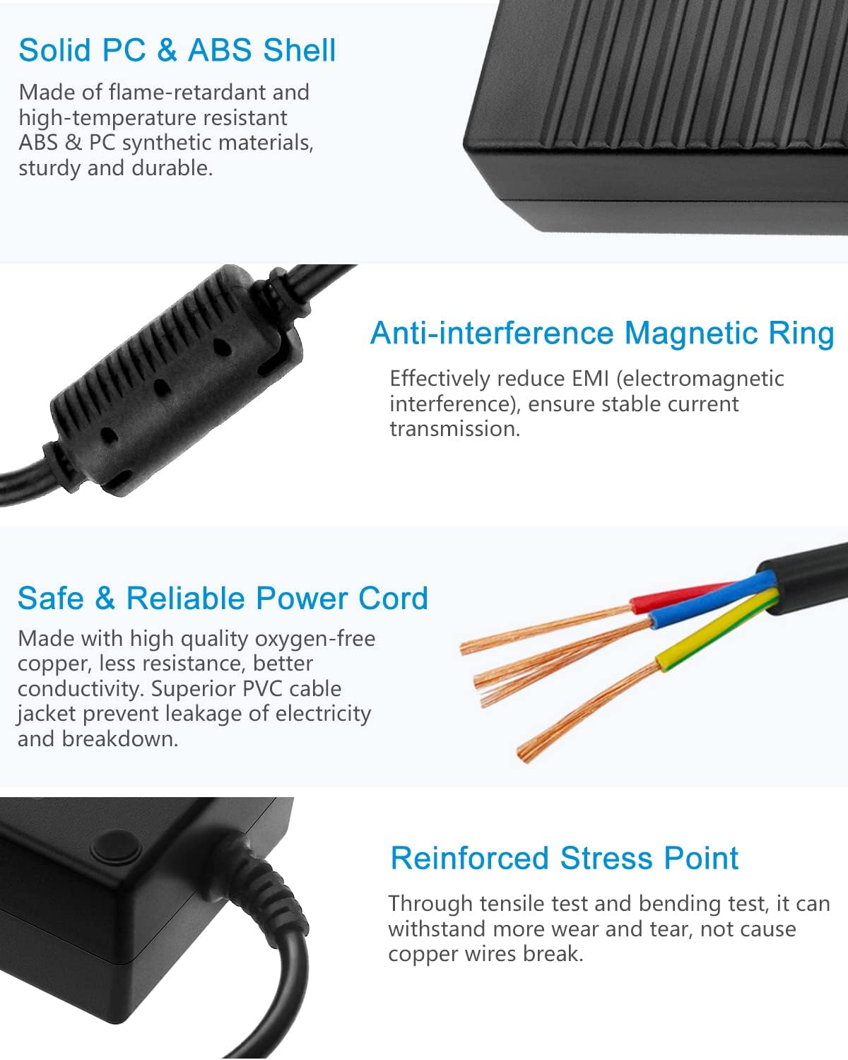 ALITOVE 12V DC Power Supply - 12V 12A 144W Adapter - ALITOVE-Add Vivid Color to Life