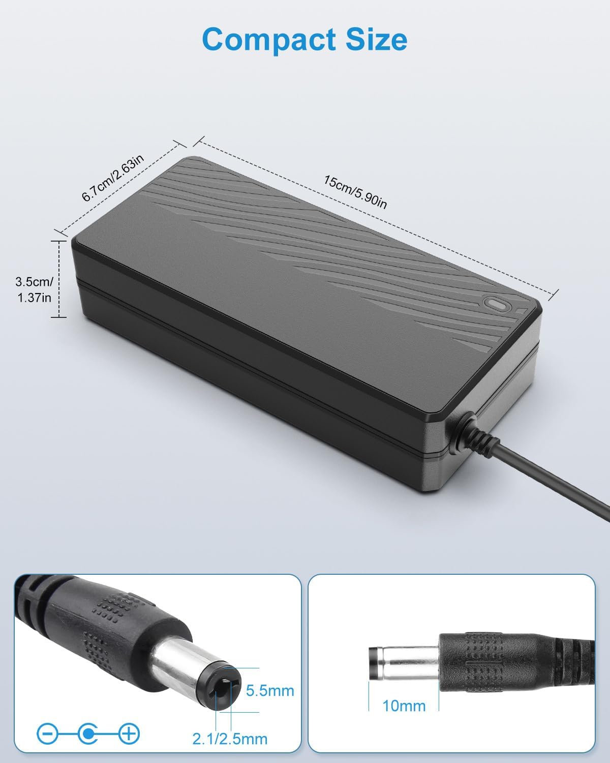 ALITOVE 5V 15A Power Supply Adapter for WS2812B LED Strip - High-Performance Lighting Solution