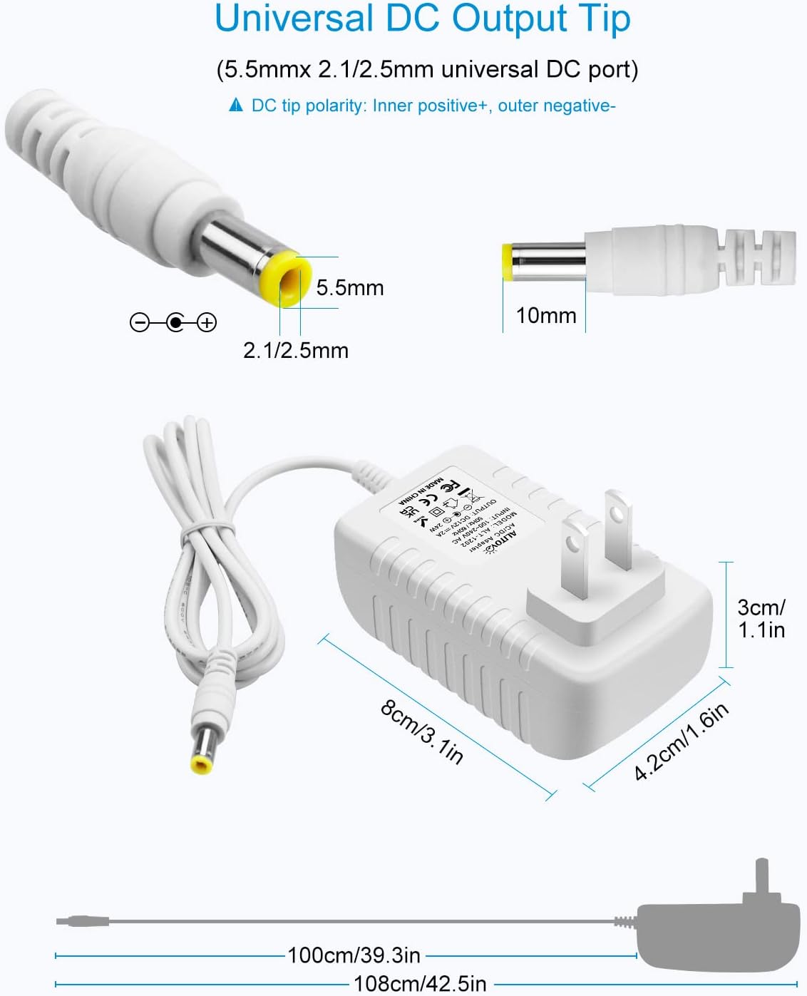12V 1A Power Adapter for Router | DC Power Supply | ALITOVE – ALITOVE ...