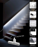 ALITOVE 5V COB LED Strip Light White 6000K CRI 85+ USB Powered Led Light Strip 3.28FT/1M 320LED Flexible Under Cabinet Tape Light for TV Backlight Bedroom Kitchen,Home DIY Lighting - ALITOVE-Add Vivid Color to Life