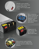 ALITOVE 12V Power Supply 83A 1000W 110V to 12V AC to DC Converter SMPS with Car Cigarette Lighter Adapter Switching Transformer for RV Pump LED Strip CCTV Car Vacuum Stereo Disel Heater - ALITOVE-Add Vivid Color to Life