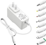 ALITOVE 5V 1A Universal AC/DC Adapter - 8 Tips, 100-240V Power Cord Converter, White - ALITOVE-Add Vivid Color to Life