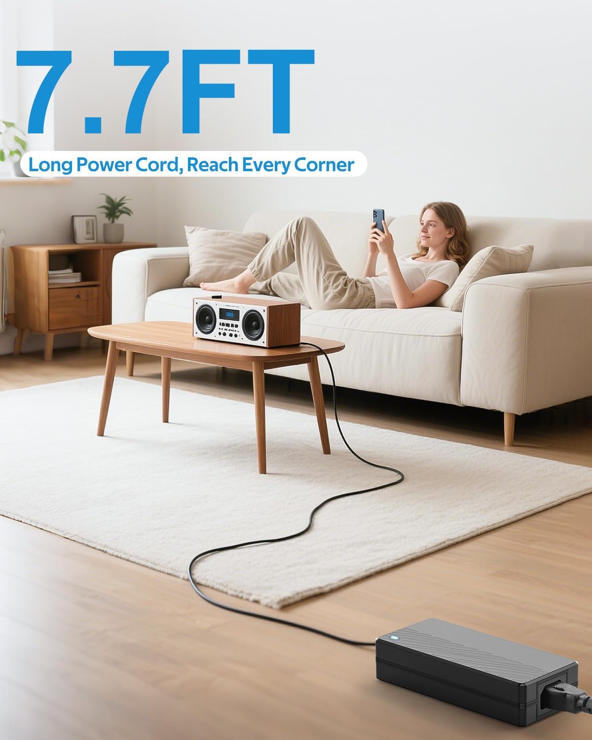 ALITOVE 5V 15A Power Supply Adapter for WS2812B LED Strip - High-Performance Lighting Solution
