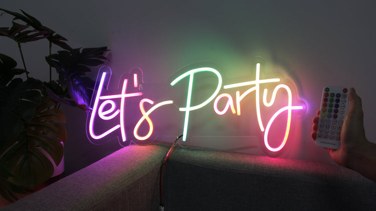 Lets Party Neon Sign 