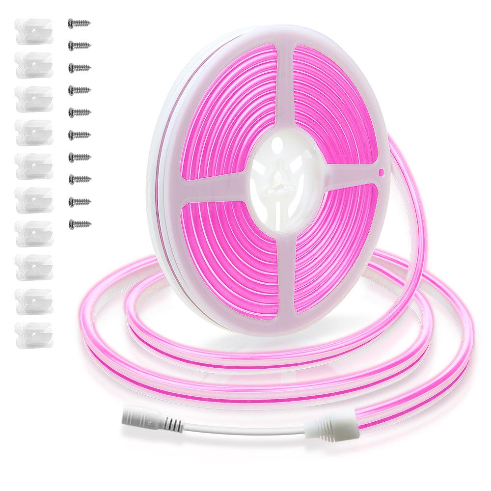 ALITOVE Pink Neon Lights Strip - 16.4ft 5M 600 LEDs, Waterproof for DIY ...